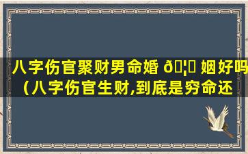 八字伤官聚财男命婚 🦊 姻好吗（八字伤官生财,到底是穷命还 🐯 是富命）